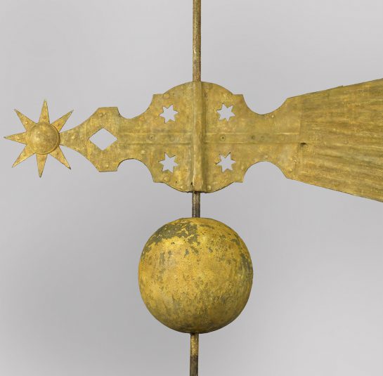 Banner Sheet Copper Weathervane in the form of a Comet