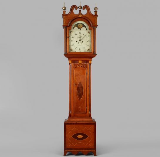 Eli Porter Inlaid Tall Case Clock