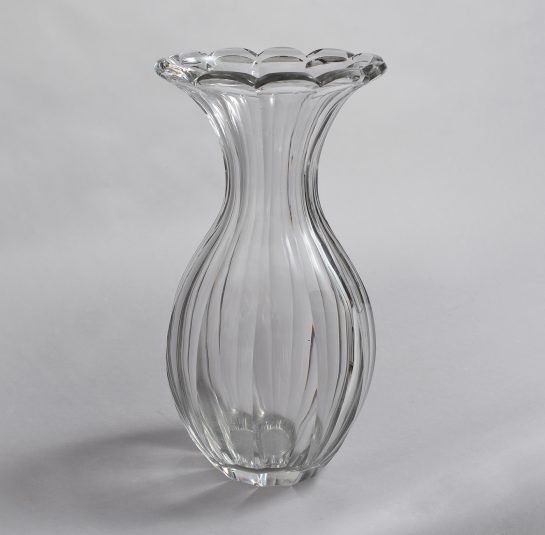 Sweeney Cut Glass Broad Fluted Vase