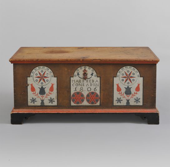 Paint Decorated Dower Chest