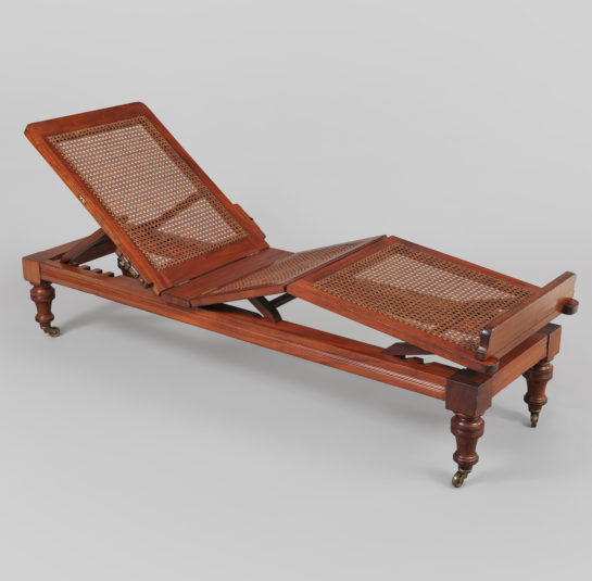 Campaign or Military-Style Reclining Lounge Chair