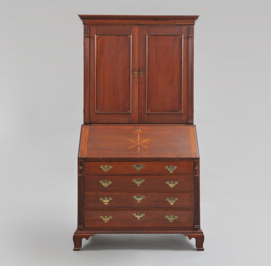 Chippendale Inlaid Secretary