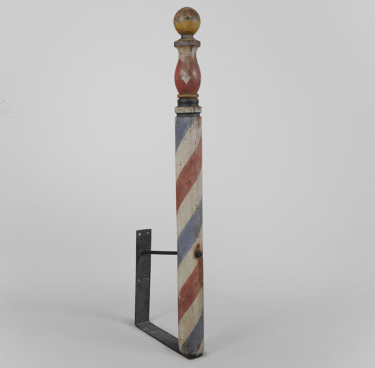 Turned Wall Mounted Barber Pole