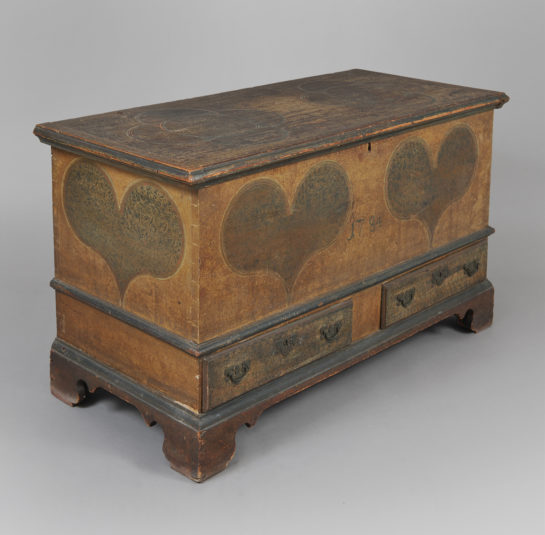 Paint-Decorated Dower Chest