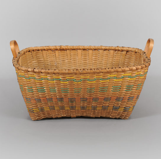 Rare Large Size Splint Woven Basket