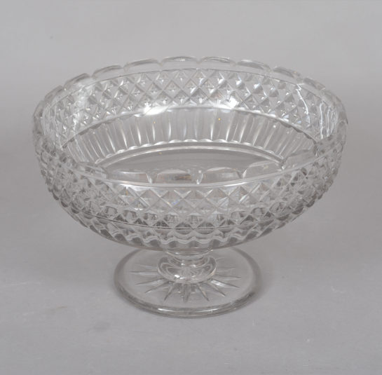 Rare Early American Blown and Cut Compote