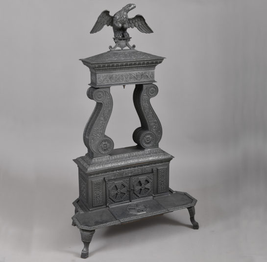 Cast Iron Two Column Parlor Stove