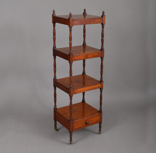 Four Tier Étagère with Drawer