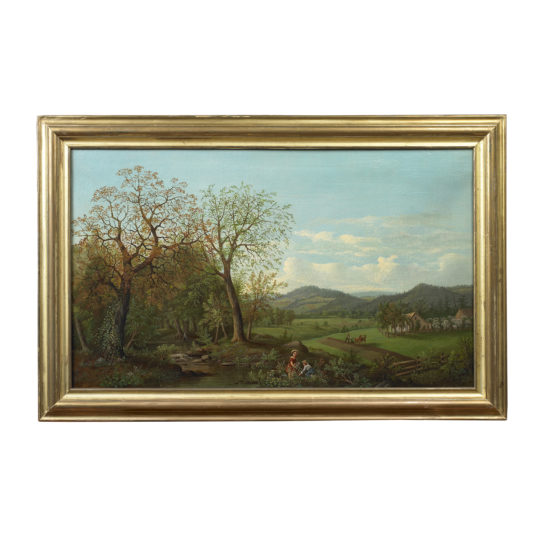 Landscape View with Figures in the Foreground