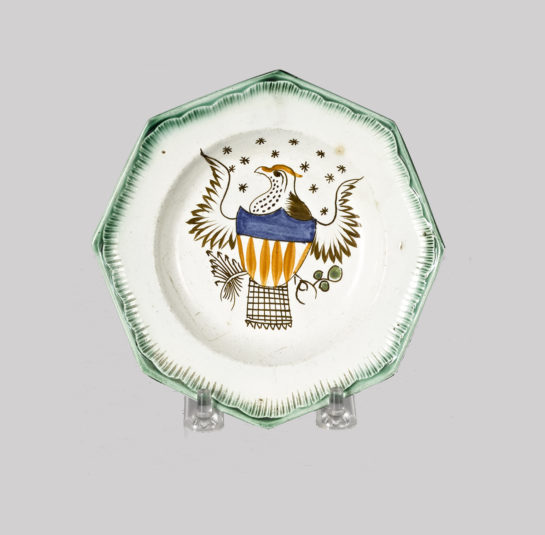 Rare Pearlware Toddy Plate