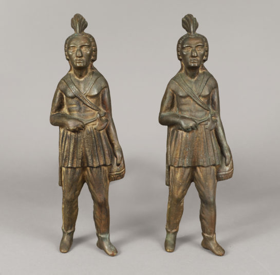 Pair of Indian Warrior Andirons