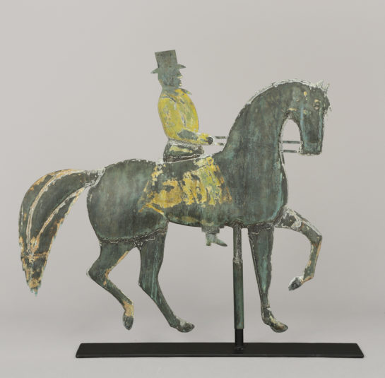 Rare Horse and Rider Weathervane