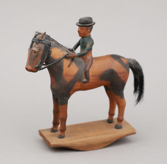 Miniature Carved Rocking Horse Toy