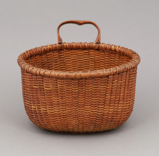 Oval Nantucket Basket with One Handle