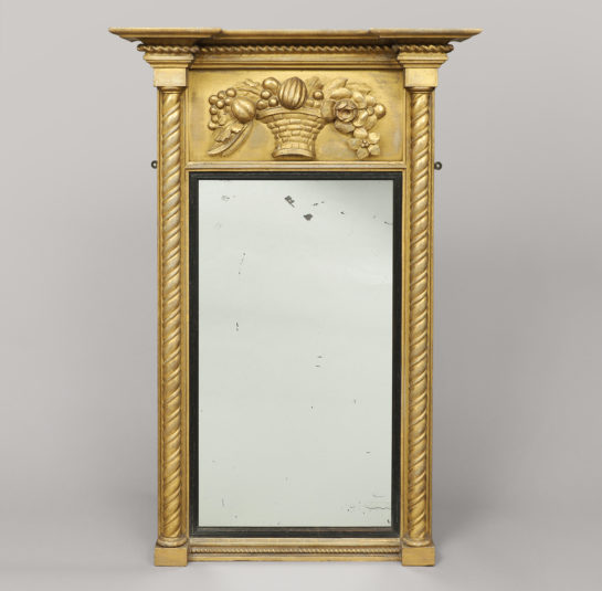 Federal Mirror with Carved Panel