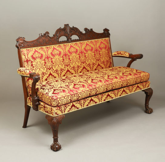 Rare Diminutive Chippendale Settee