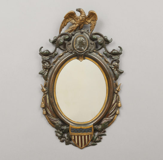 A Rare Cast Iron Mirror