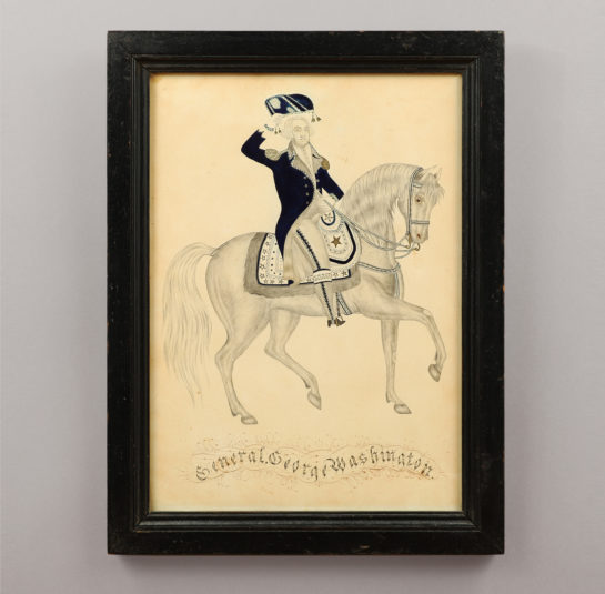 Portrait of General George Washington on Horseback