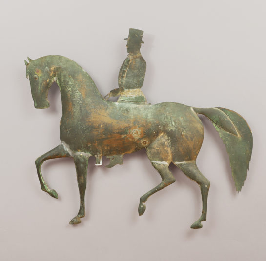 Horse and Rider Weathervane