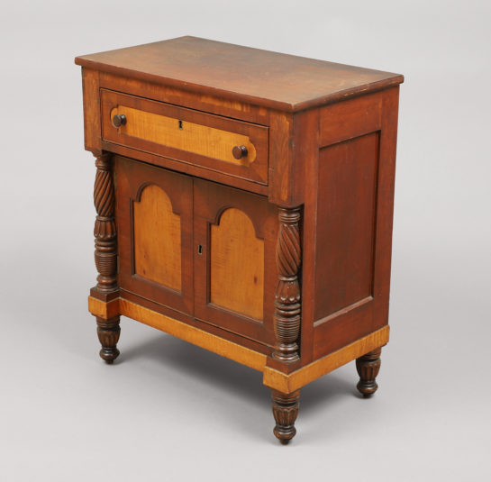 Rare Late Federal Diminutive Cabinet