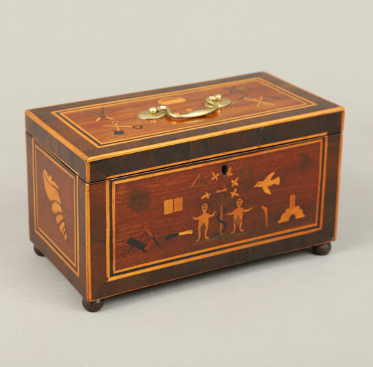 Unusual Inlaid Tea Caddy