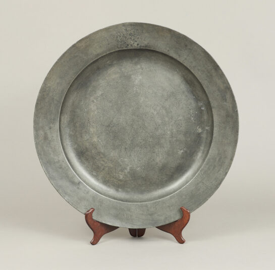 Rare Large Pewter Charger