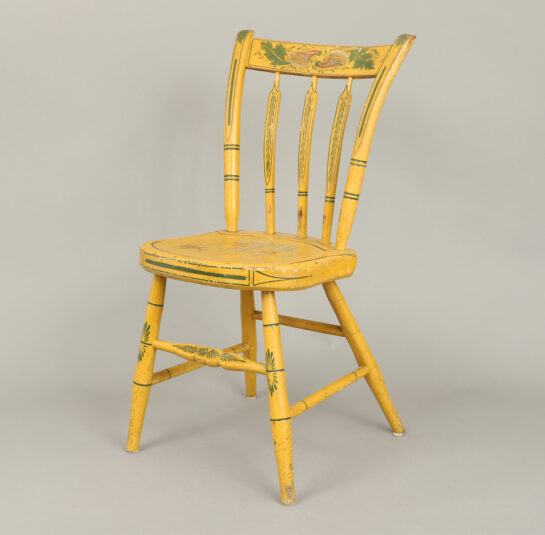 Child’s Size Painted Plank-Seat Chair