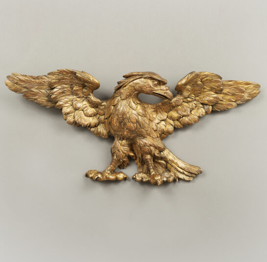 Carved Spread-Wing Gilt Eagle