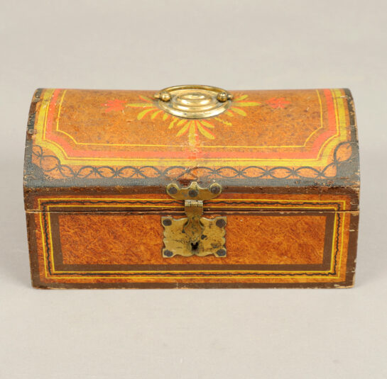 Fancy Paint-Decorated Dome Top Box