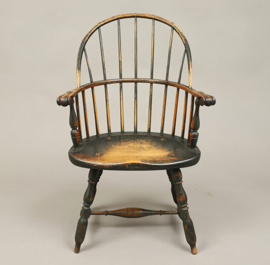 Painted Sack-Back Windsor Armchair