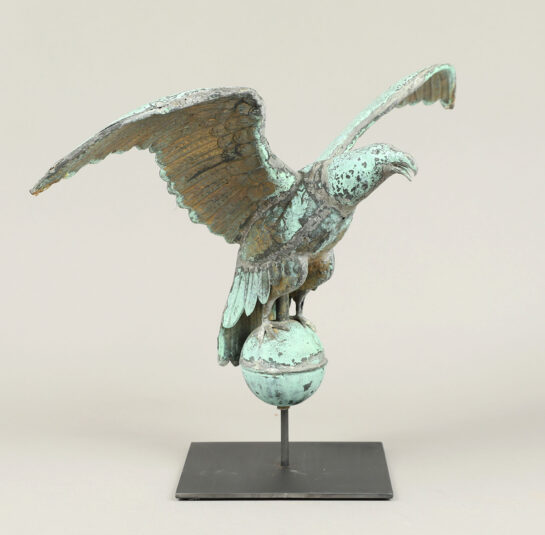 Eagle Weathervane Perched on Sphere