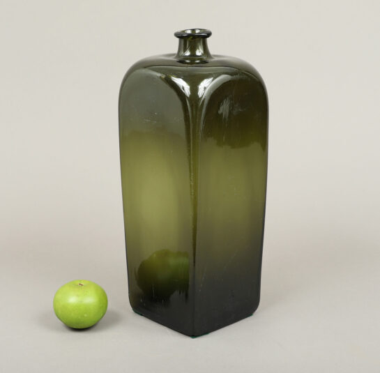 Rare Monumental Free-Blown Case-Gin Bottle