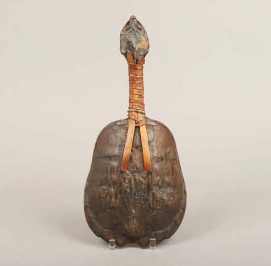 Rare Ceremonial Snapping Turtle Rattle