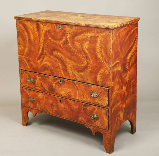 Paint Decorated Lift-Top Blanket Chest
