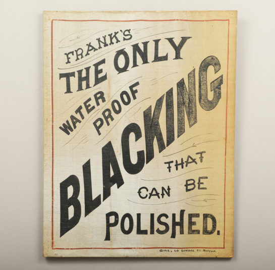 Frank’s Blacking Trade Sign