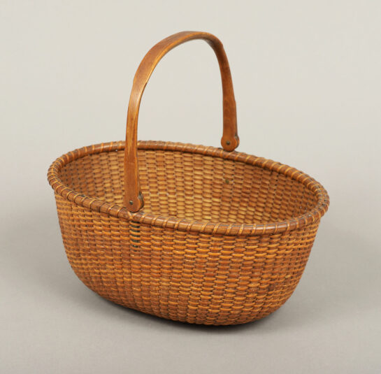 Large Oval Basket with Swing Handle