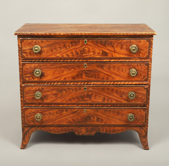 Federal Grain Paint-Decorated Chest of Drawers