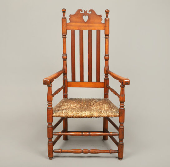 Queen Anne Heart and Crown Armchair