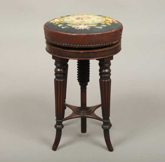 Rare Federal Adjustable Piano Stool