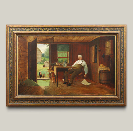 Slumbering Man with Country Intruders