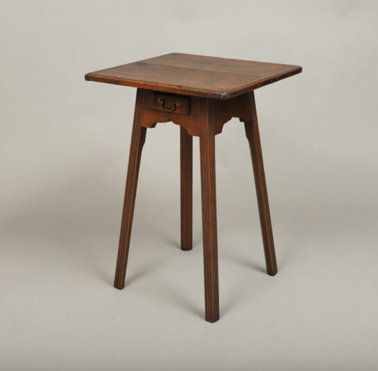Rare Signed One Drawer Stand
