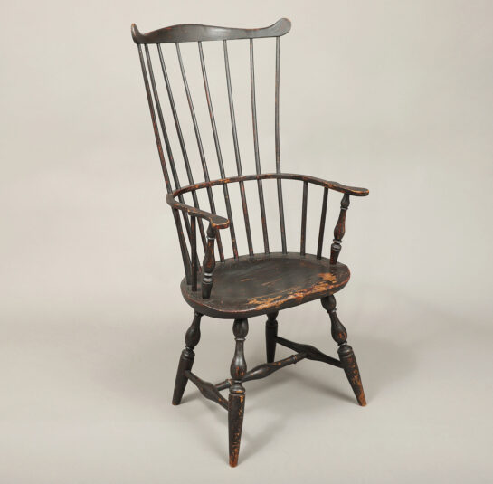 Rare Windsor Comb-Back Armchair