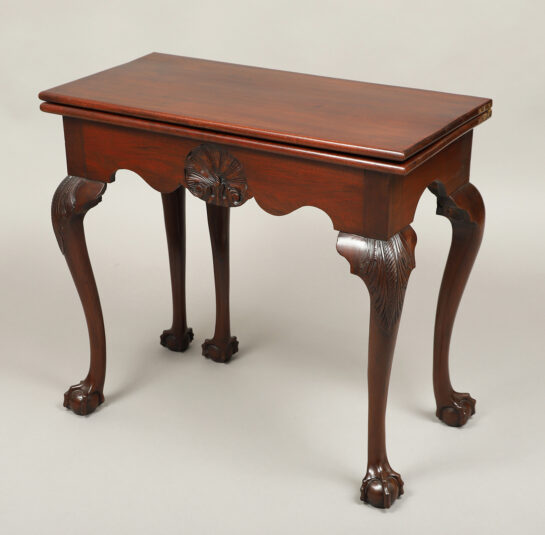 Rare Diminutive Five-Leg Games Table