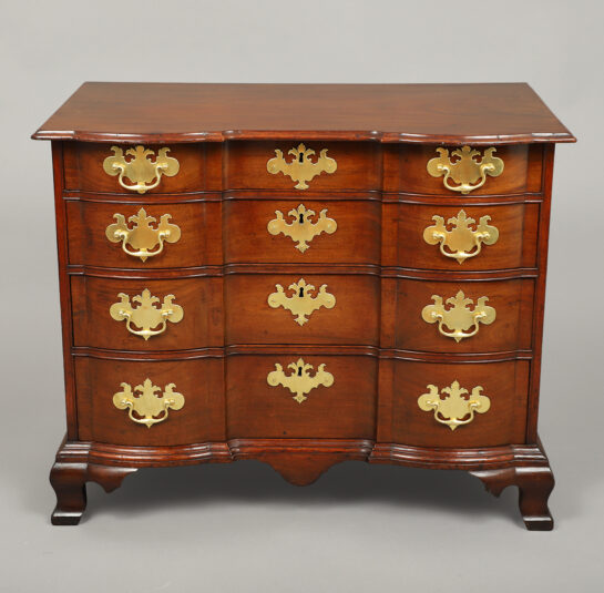 Chippendale Block-Front Bureau