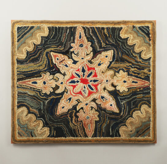 Snowflake Hooked Rug