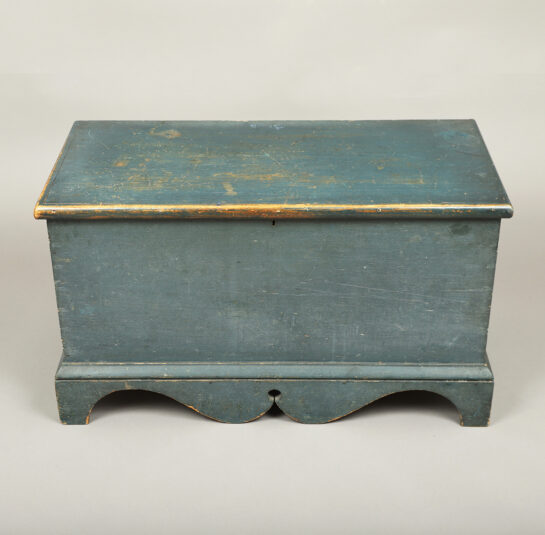 Lift-Top Painted Blanket Chest