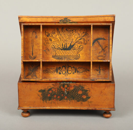 Paint-Decorated Dresser Box