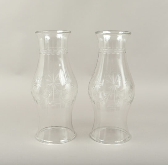 Exceptional Tall Pair of Hurricane Shades