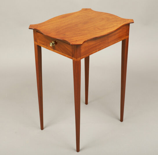 Federal One Drawer Side Table with Turtle Top