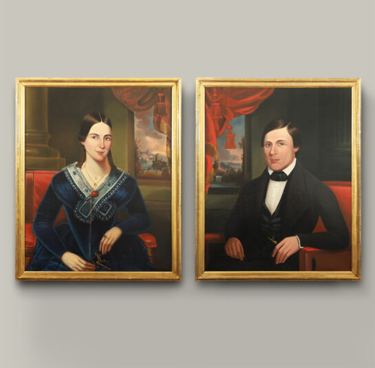 Pair of Portraits, Husband and Wife, ca. 1840